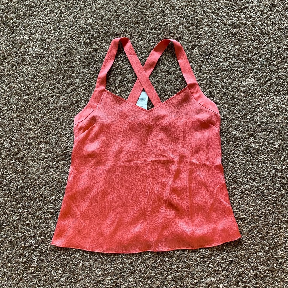 J. Crew Salmon Silk Tank